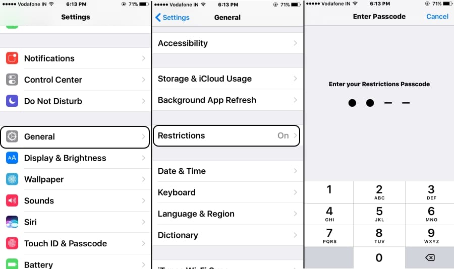 Disable Camera Access from lock screen iPhone and iPad