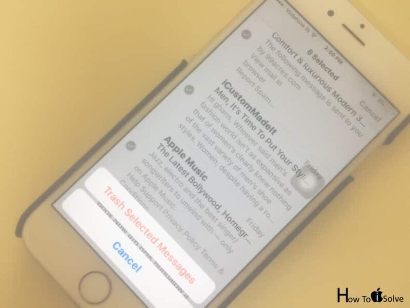 Delete all mail in iOS 10 mail app from iPhone, iPad