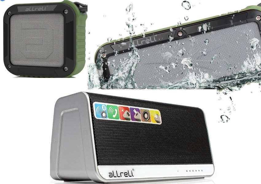 aLLreLi Bluetooth Speaker for iOS device with Waterproof play