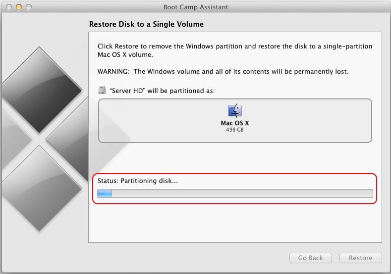 Process of Restore Disk volume