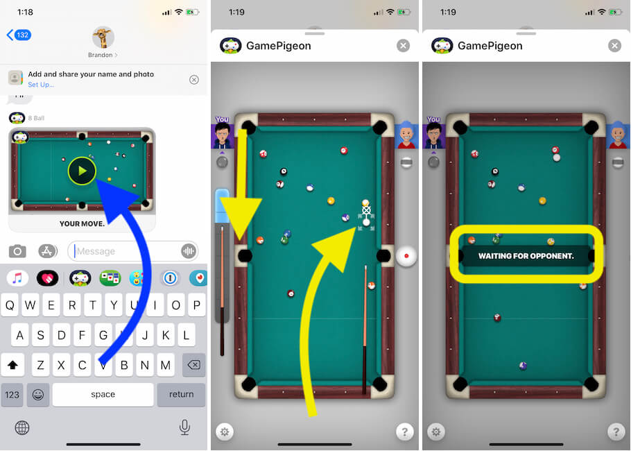 Check Play Game Tools on iMessage app