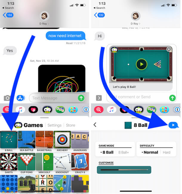 iOS 14: How to Play Games in iMessage iPhone Xr,11 Pro max ...