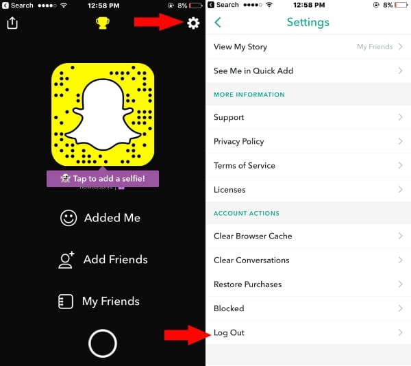 How to delete my snapchat account