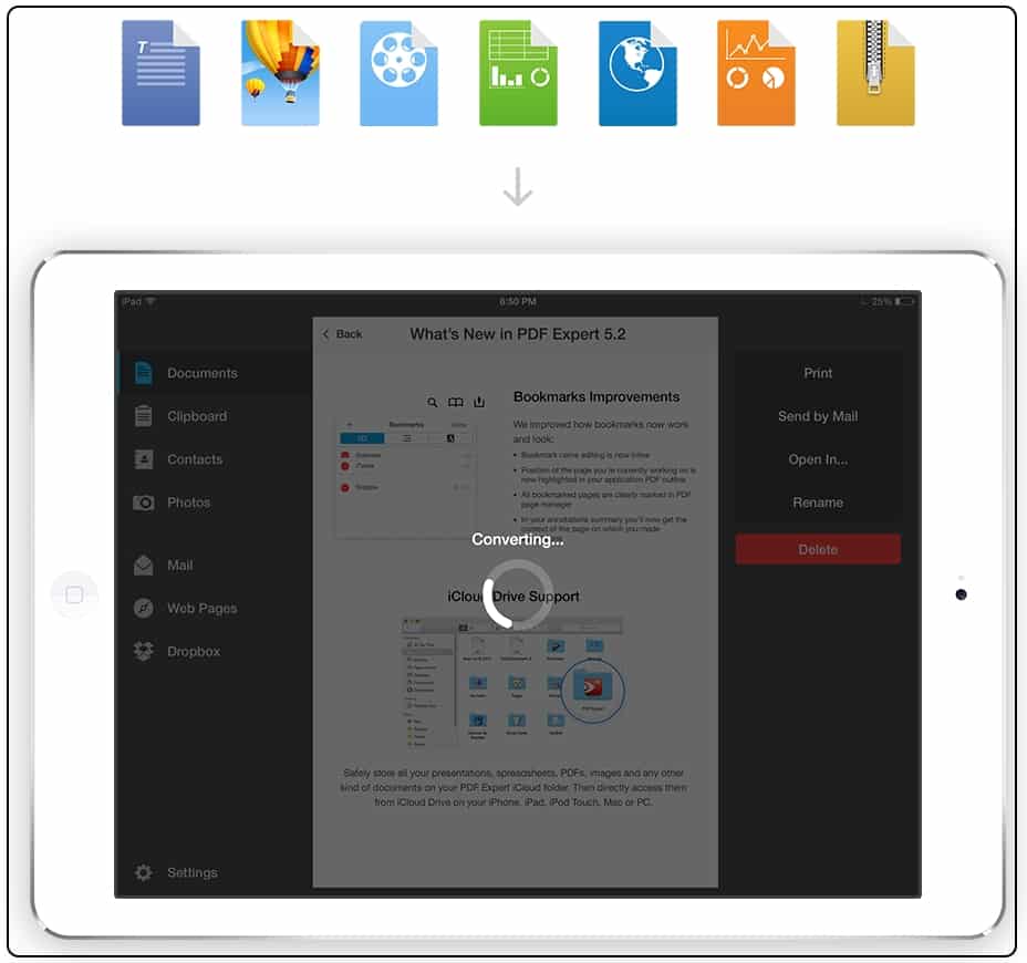 4 See converter Process on iPad to PDF