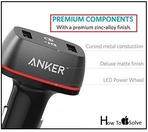 Anker PowerDrive+ 2 Car Charger for Apple iPhone 7 Plus