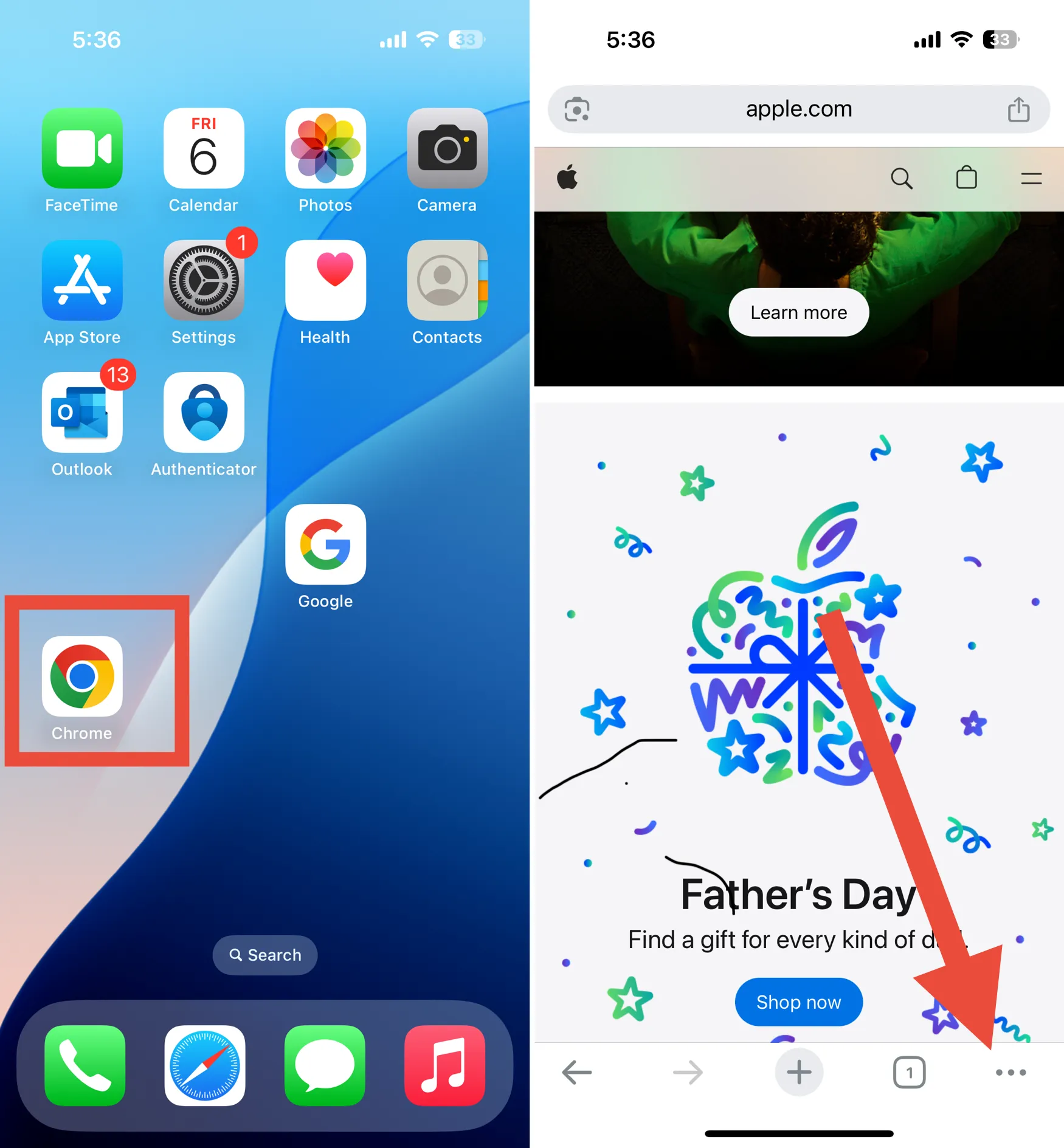 Google chrome find text on webpage