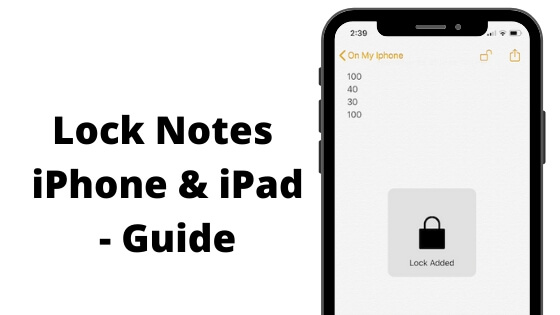 Lock Notes with Password or Face ID_Touch ID on iPhone & iPad