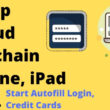 Setup iCloud Keychain on iPhone iPad and Mac for Autofill password and Credit Cards