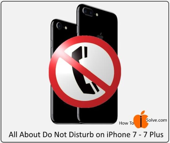 2 Enable Do not disturb on iPhone 7 and iPhone 7 Plus