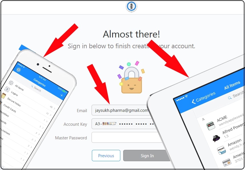 5 Sign In or Access 1Password web account on iPhone and iPad