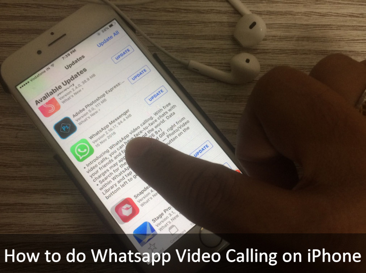 How to make Whatsapp Video Call on iPhone
