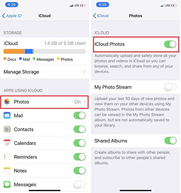 delete photos on iPhone only