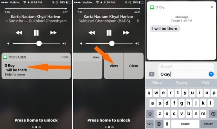 How To Quick Reply To Messages On Lock Screen IPhone iOS 16 6 