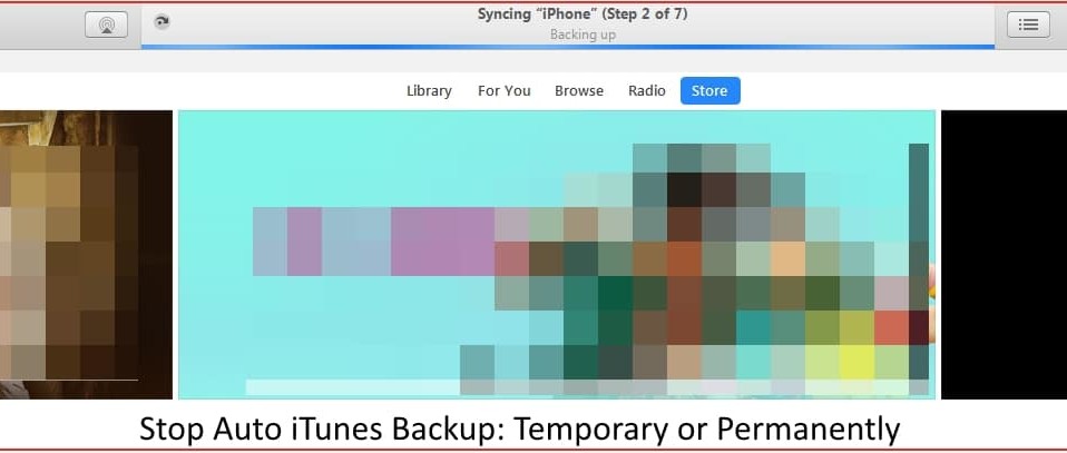 1 Stop iTunes backup on iPhone iPad