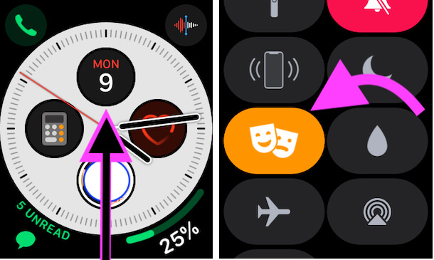 Enable Theater Mode on Apple watch
