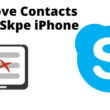 Remove Contacts From Skpe iPhone