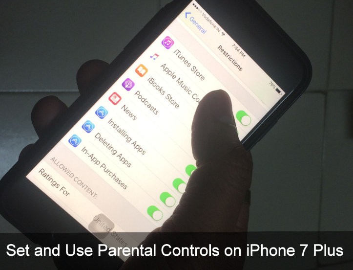 Guide to Use Parental Controls on iPhone 7 Plus iOS 10