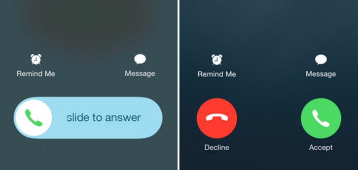 how to decline incoming call in iOS 10
