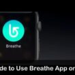 Use breathe app on Apple Watch series 2
