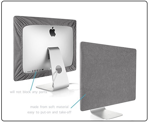 Kuzy gray iMac 27 inch cover