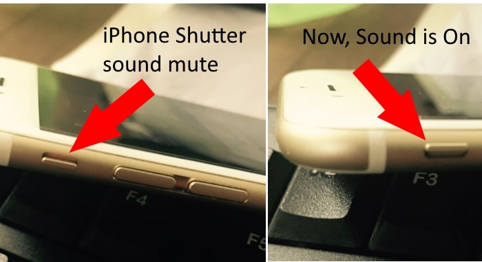 Use Side button for Turn off or on Sound