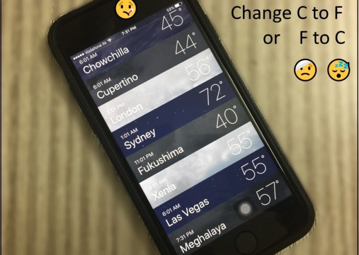 How To Switch Between Celsius And Fahrenheit On Your IPhone And IPad 