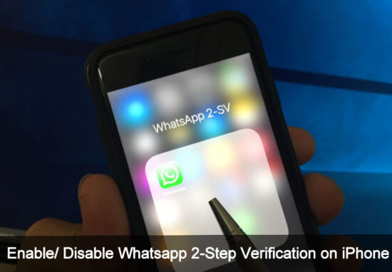 Disable Tow-Step Verification Whatsapp on iPhone