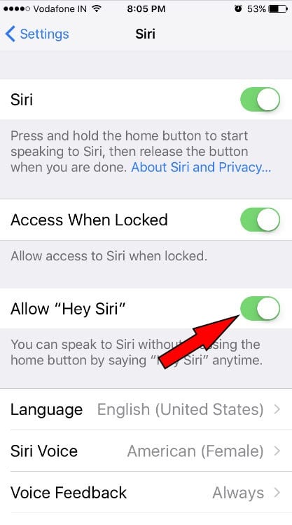 Hey Siri set up is correct and enabled on your iPhone 7 Plus