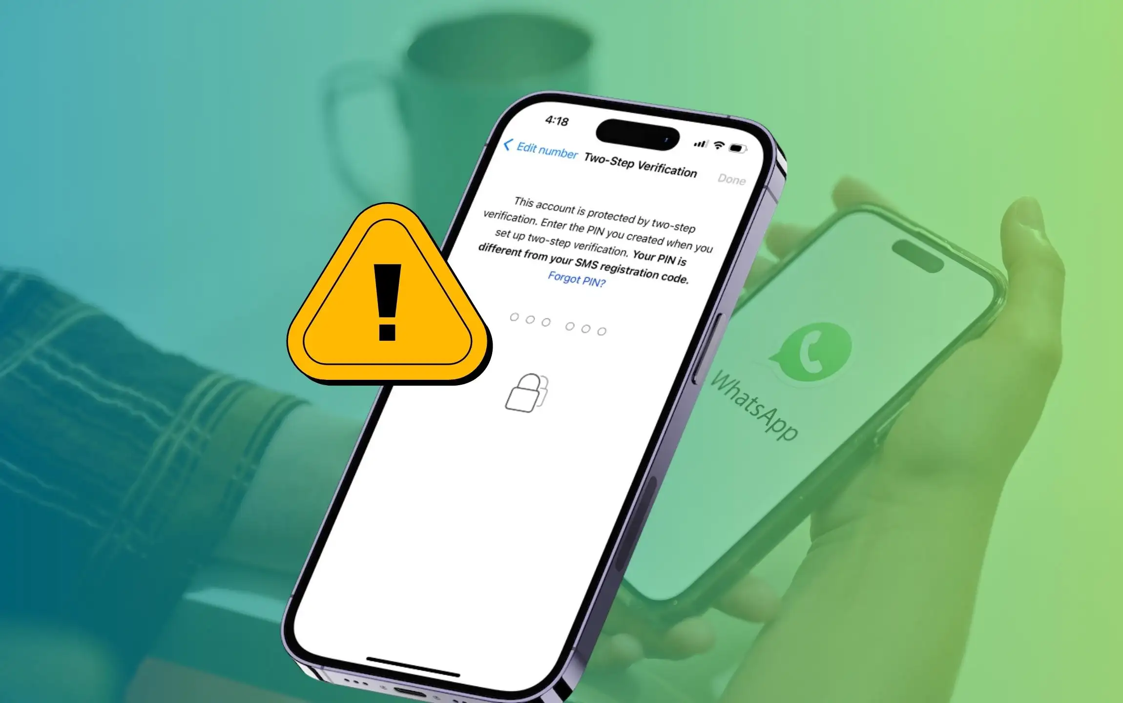 Reset whatsapp two-step verification password without email