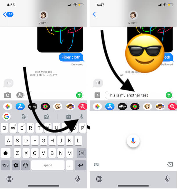 Use Microphone on Google Gboard app for Voice to text