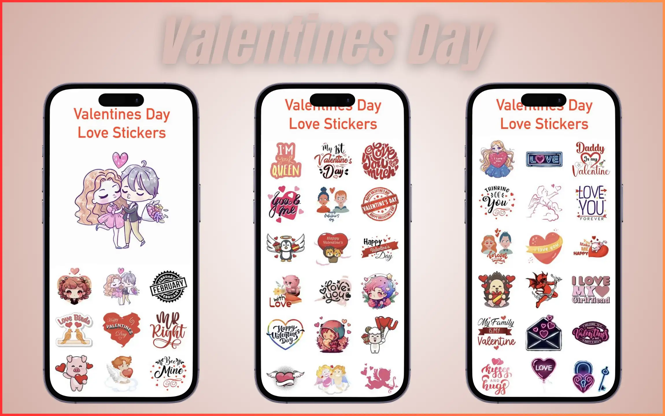 Valentines Day App for iMessage of iPhone