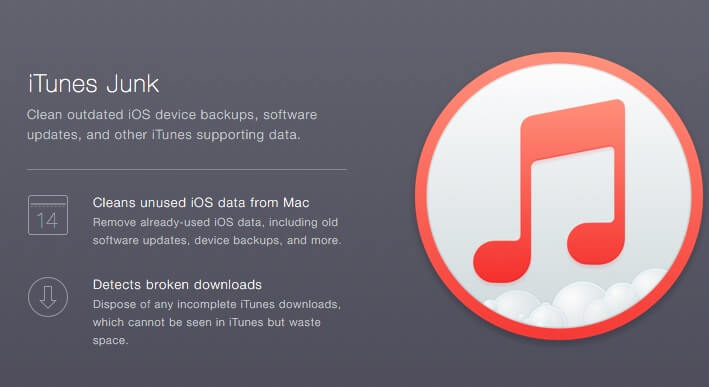 iTunes Junk находит поврежденные и старые данные в iTunes