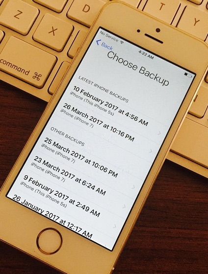 8 See the list of all Backup on iPhone in iCloud