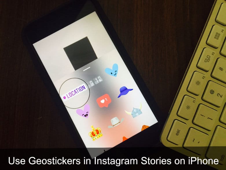 Make Instagram Stories with Geostickers