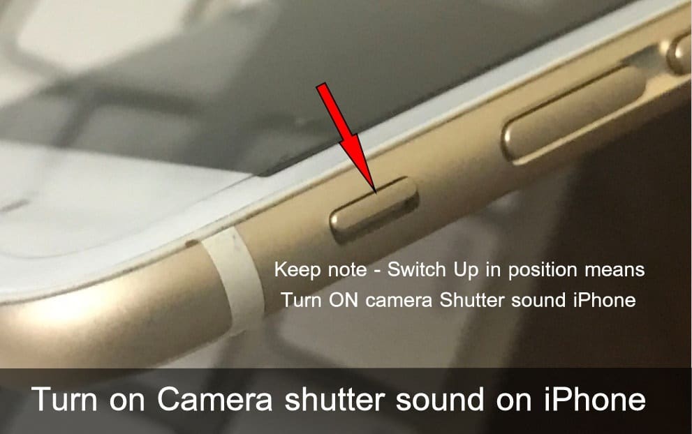 Turn on Camera shutter sound on iPhone 7 Plus