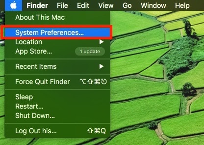 1 System Preferences on Mac: Startup program on Mac