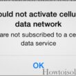fix Could Not Activate Cellular Data Network on iPhone