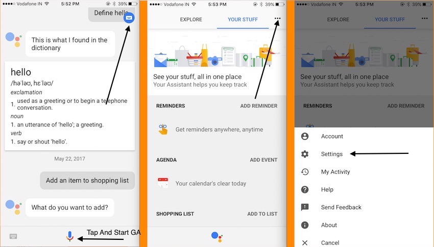 1 How to Use Google Assistant on iOS