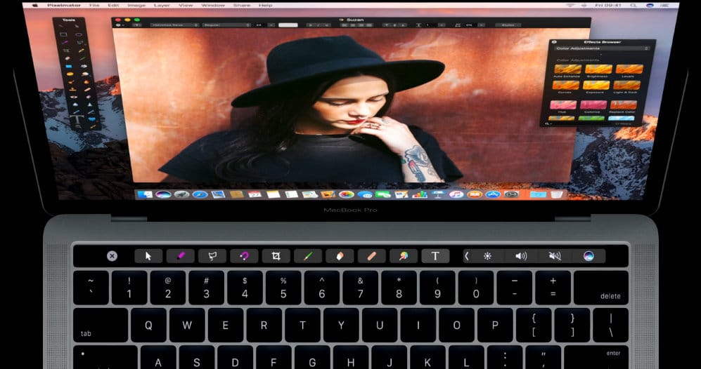 use Pixelmator with Touch bar Macbook Pro