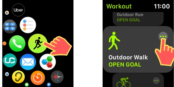 Workout App on Apple Watch