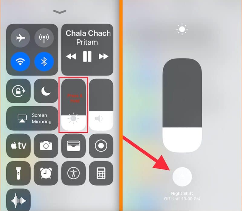 1 Use Night Shift mode on iOS 10 Night Shift mode iPhone