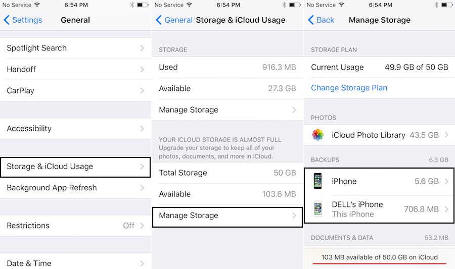 16 manage storage on iOS 10 iPhone and iPad