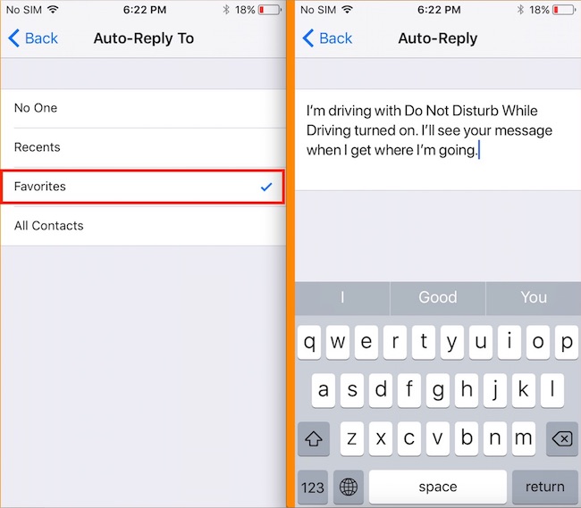 2 Auto Reply on Driving mode text or Call