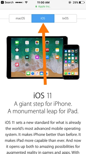 2 Download iOS 11 Beta profile on iPhone