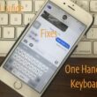 3 Use one handed keyboard and Fix problem on it