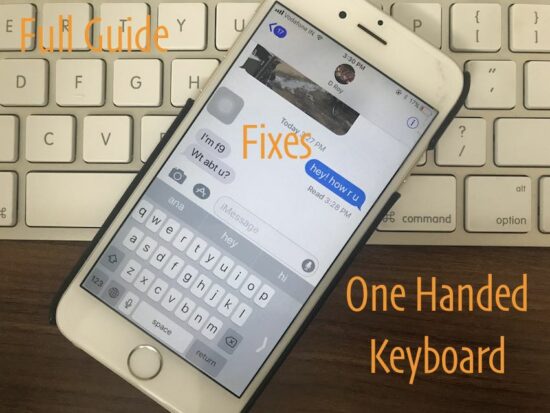 3 Use one handed keyboard and Fix problem on it