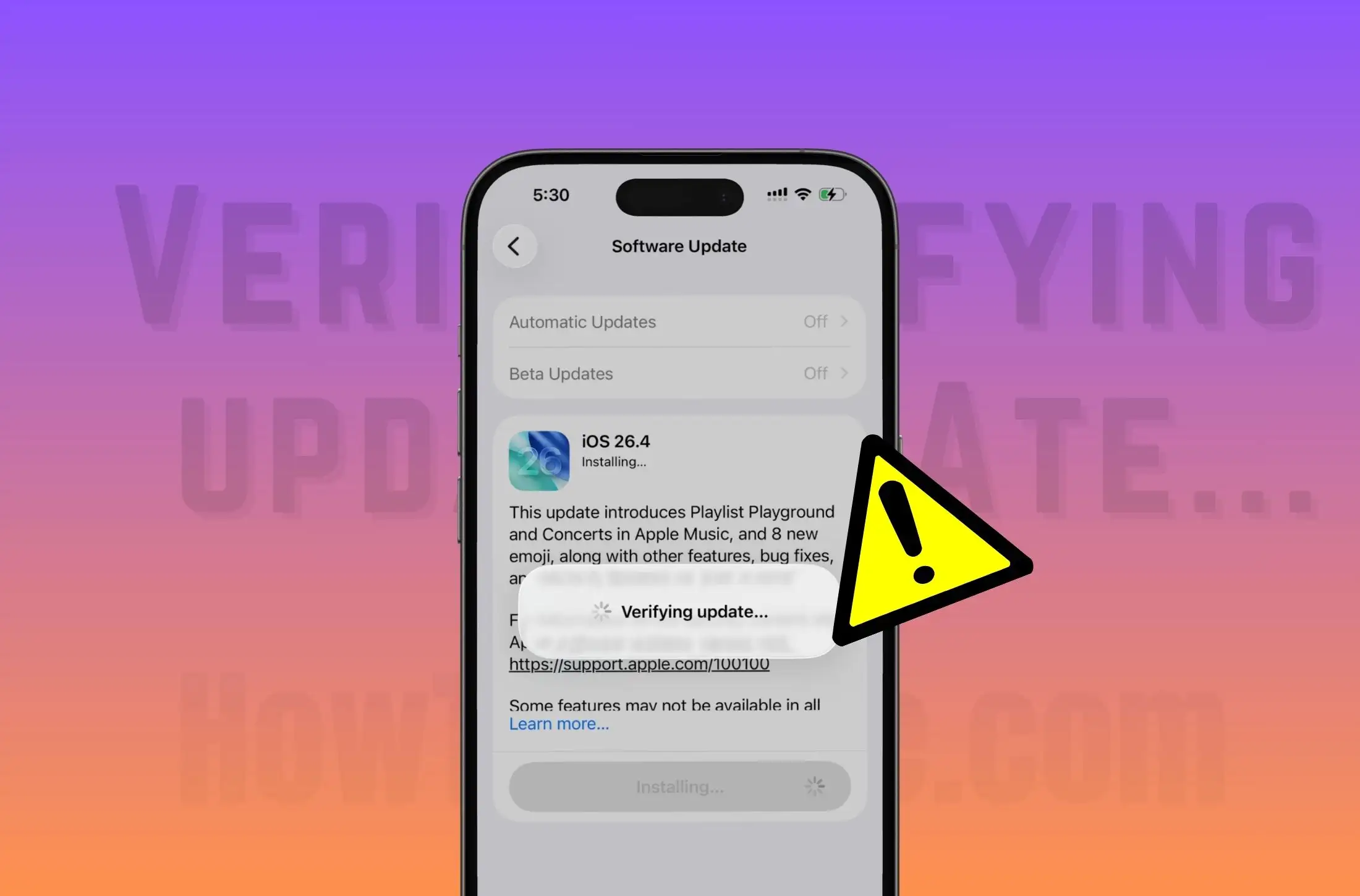 How to fix Stuck on Verifying Update Error on iPhone