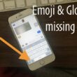 1 Emoji keyboard missing on iPhone keyboard