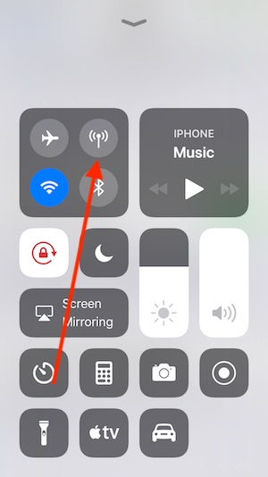 12 Disable Cellular Data on iOS 11 in iPhone and iPad