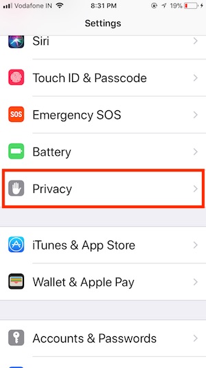14 Privacy settings on iPhone and iPad with iOS 11